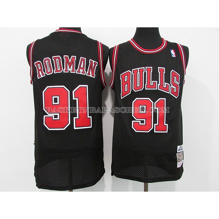 Maillot Chicago Bulls Dennis Rodman Mitchell & Ness 1997-98 Noir
